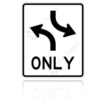MUTCD R3-9a Two Way Left Turn Only